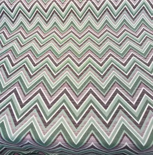 Fischer Sunbrella Amethyst Chevron Outdoor Indoor Upholstery Fabric By the yard