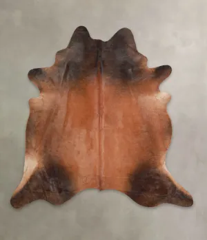 Warm Caramel XX-Large Brazilian Cowhide Rug 7'4"H x 7'2"W #A25182 by Hudson Hides